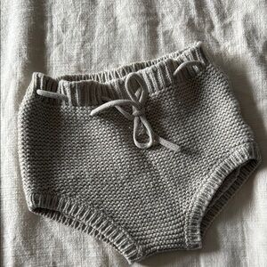 Gray Knit Kids Bottoms Bloomers Baby